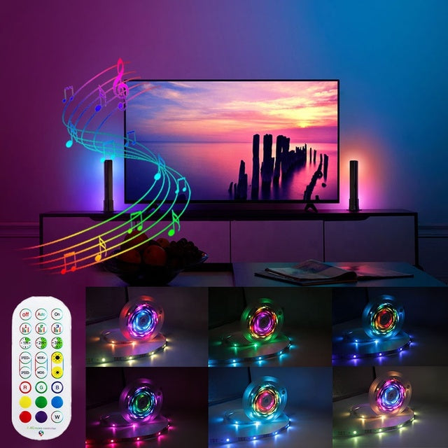 RGBIC LED Smart Light Strip - WiFi & Music Sync (10m)