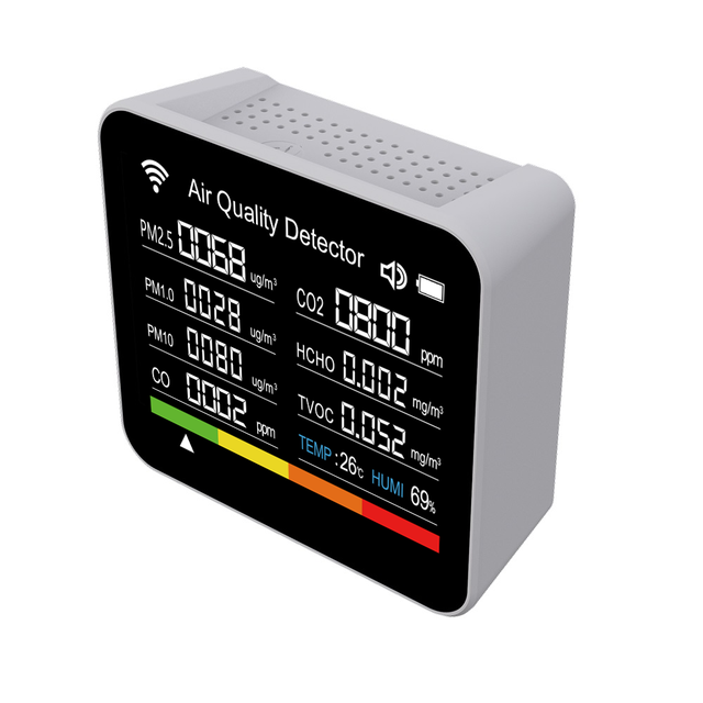 WiFi Air Quality Monitor - 8-in-1 Smart Detector