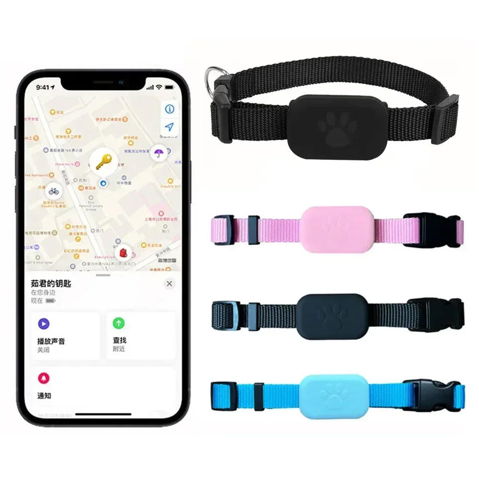Obsidian Smart GPS Pet Tracker - Real-Time Anti-Lost Locator