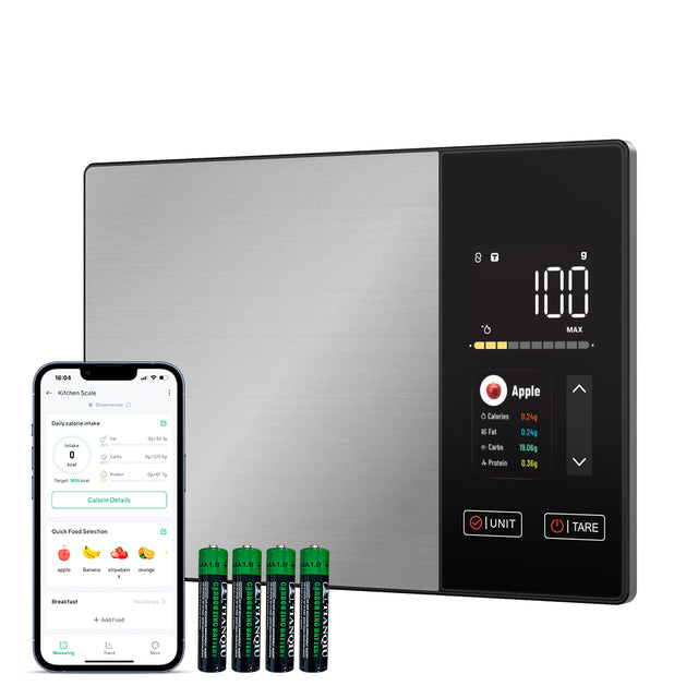Digital Smart Kitchen Scale - Bluetooth Nutrition App Sync